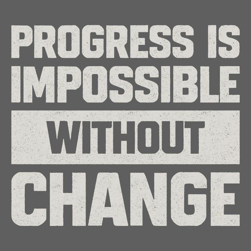 Motivational Quote on Gray Background Block Text