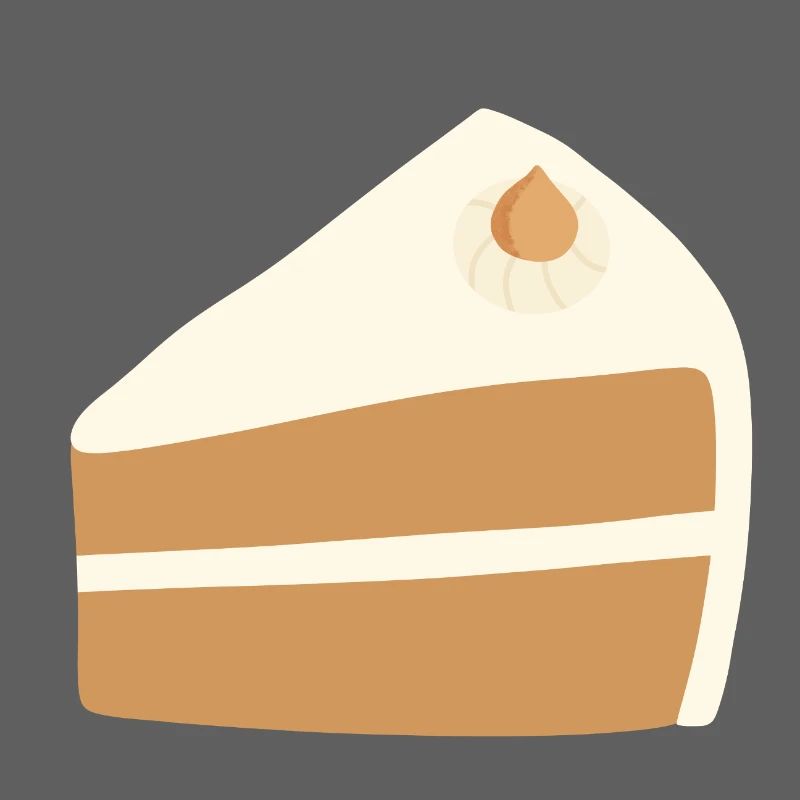 Nusskuchen-Scheiben-Design