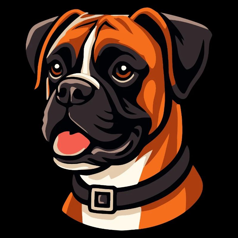 Expressive Boxer Dog Portrait