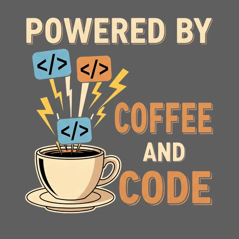 Programmer Coffee Motif Design