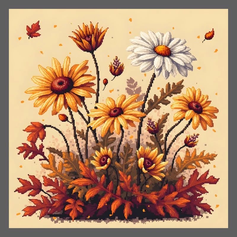 8 bits Floraison d’automne
