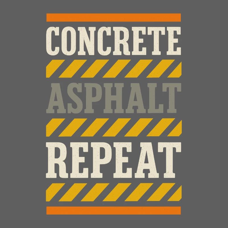 Road Construction Team Asphalt Concrete Team