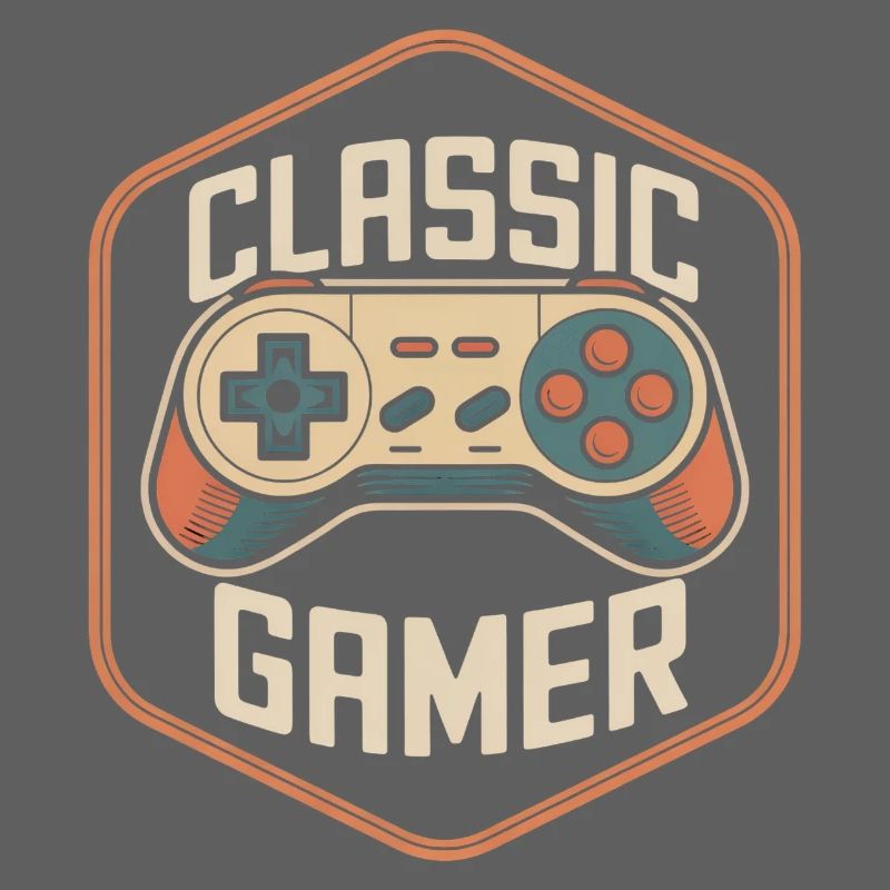 Classic Gamer Retro Controller Nostalgie