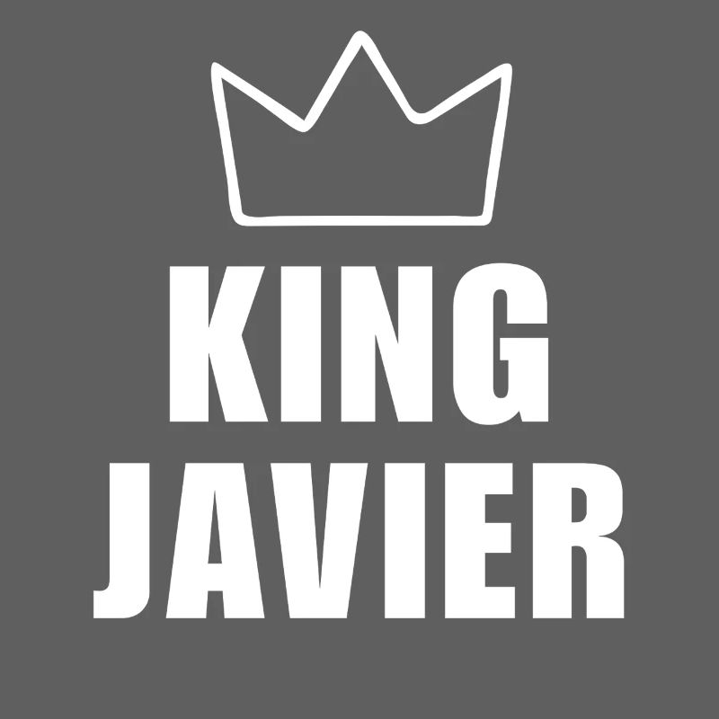 Javier Name mit Buchstabe J - King Crown Hemd