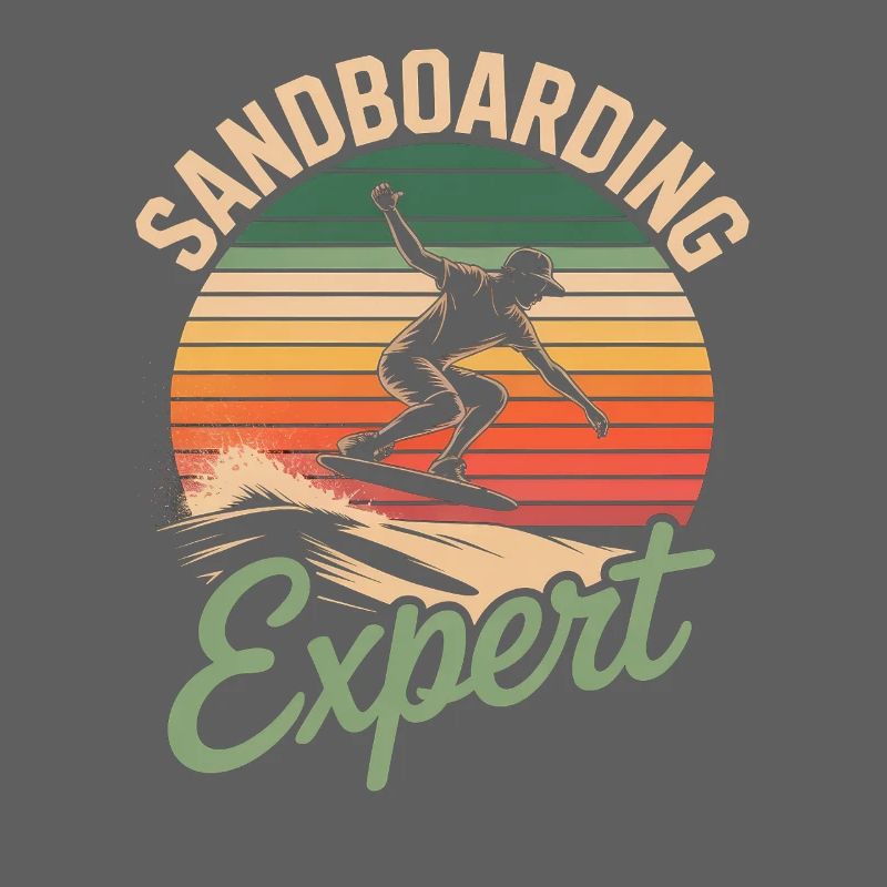 Rétro coucher de soleil Sandboarder Expert Été