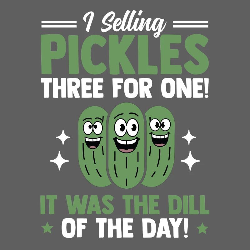 Vendeur de concombre, cornichons, aneth, cadeau de concombre