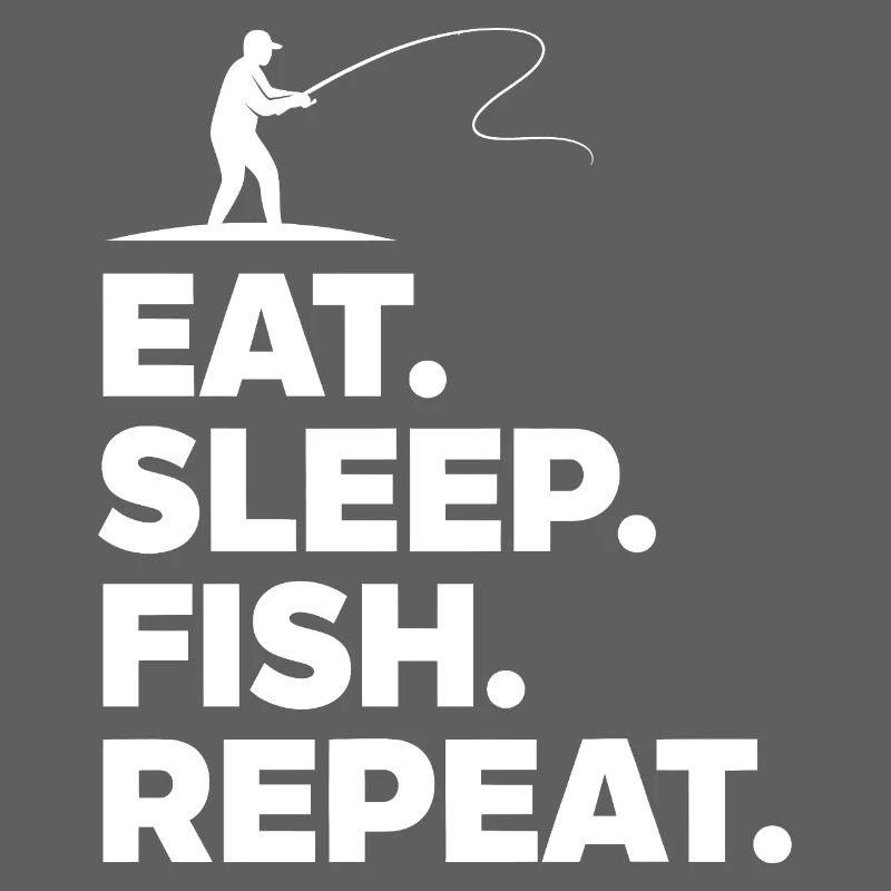 Manger dormir poisson répéter pêcheur dire passe-temps