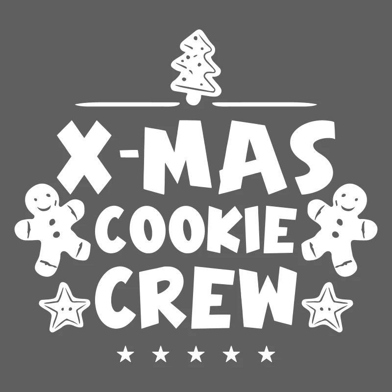 Équipe de cuisson des biscuits de Noël