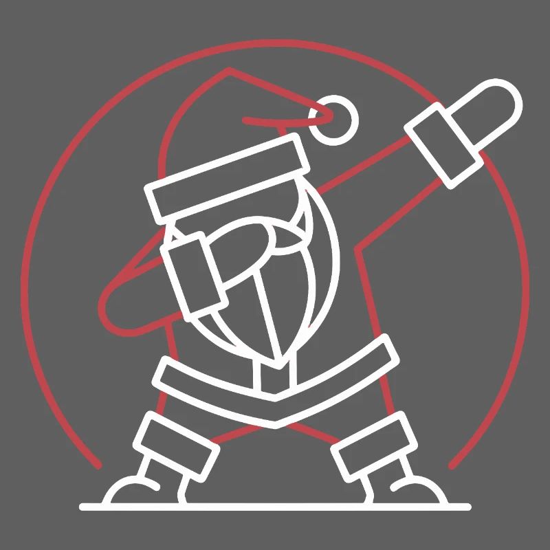  Weihnachtsmann Dab Pose Lustiger Santa Dabbing