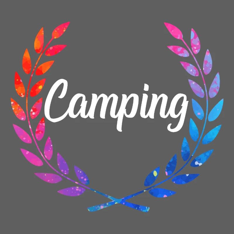 Camping Farblaurel Script