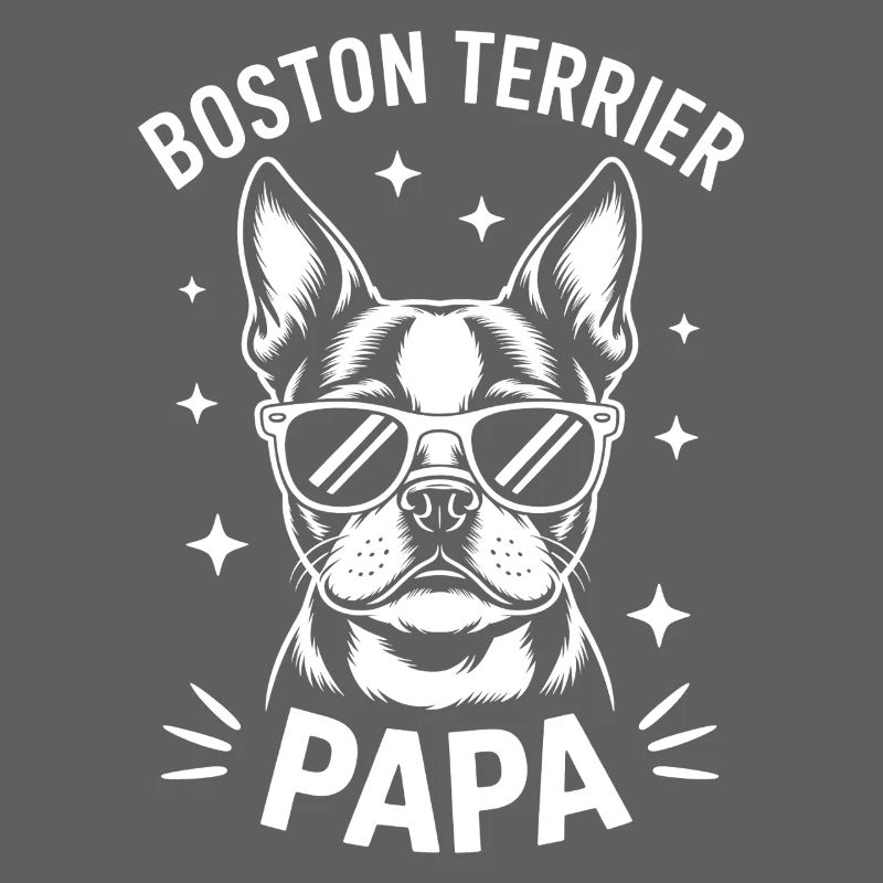 Boston Terrier Spruch Papa Boston Terrier Geschenk