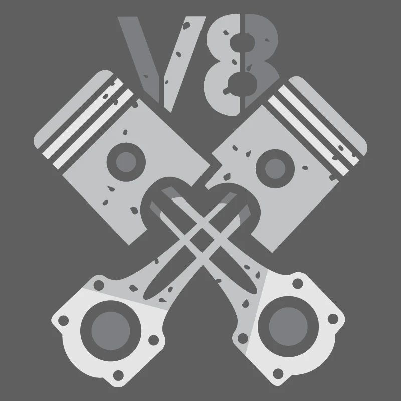 V8 Engine Piston – Mechanic Power Design