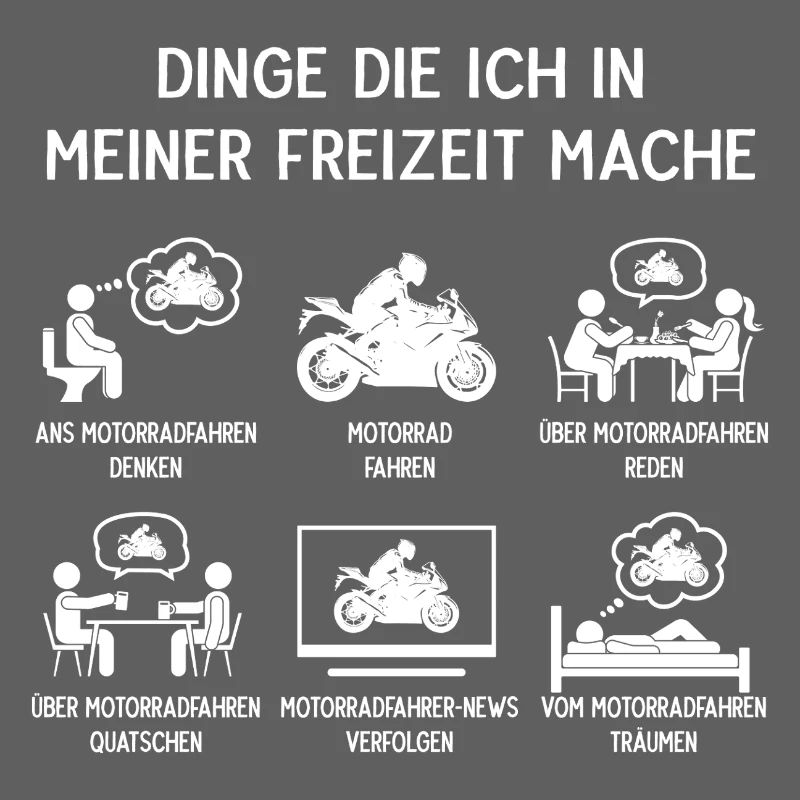 Motorradfahrer Motorrad Humor Freizeit