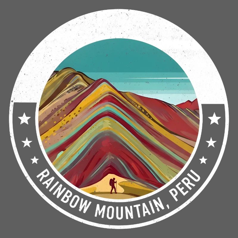 Regenbogenberg Peru Farbexplosion