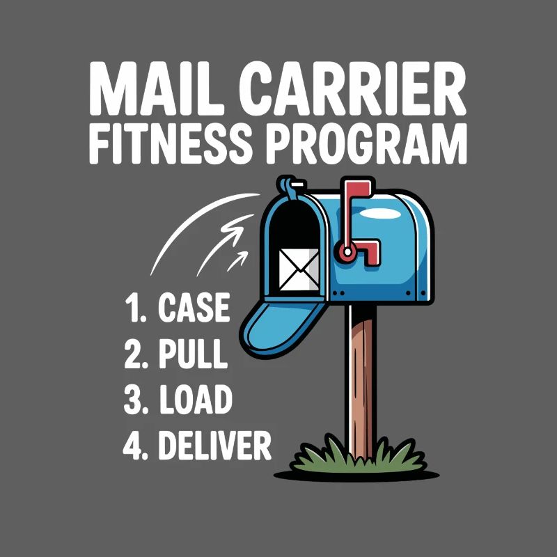 Funny Mail Carrier Mailman I Fitness Programm Post