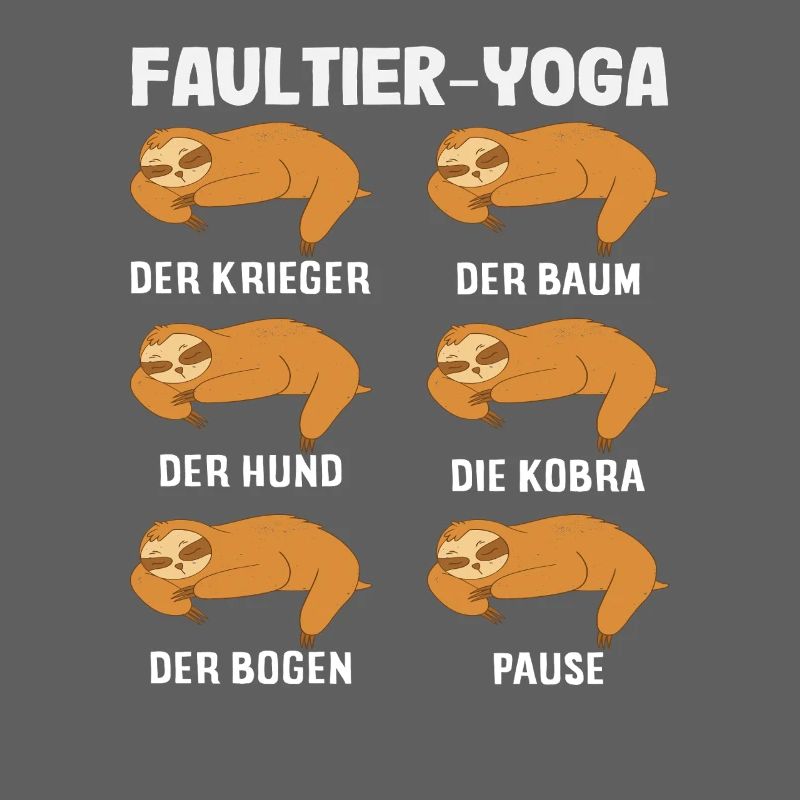 Faultier Yoga Routine Sport Geschenk