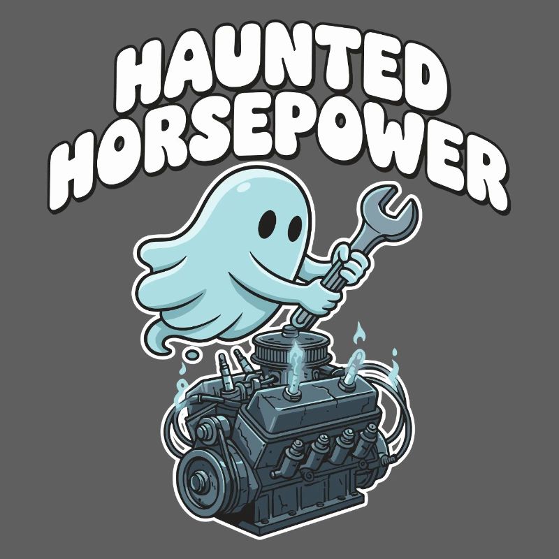 Dessin animé Ghost Engine Hanting Engine