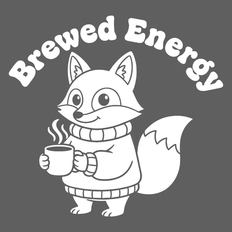 Modèle de pull Coffee Fox