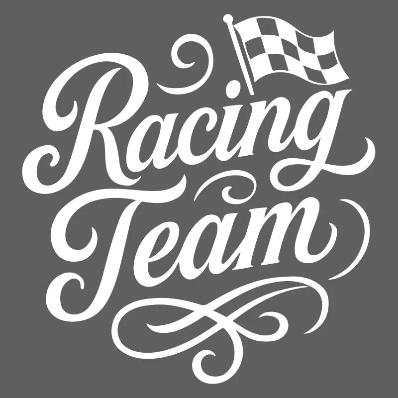 Drapeau de course de l’équipe de course