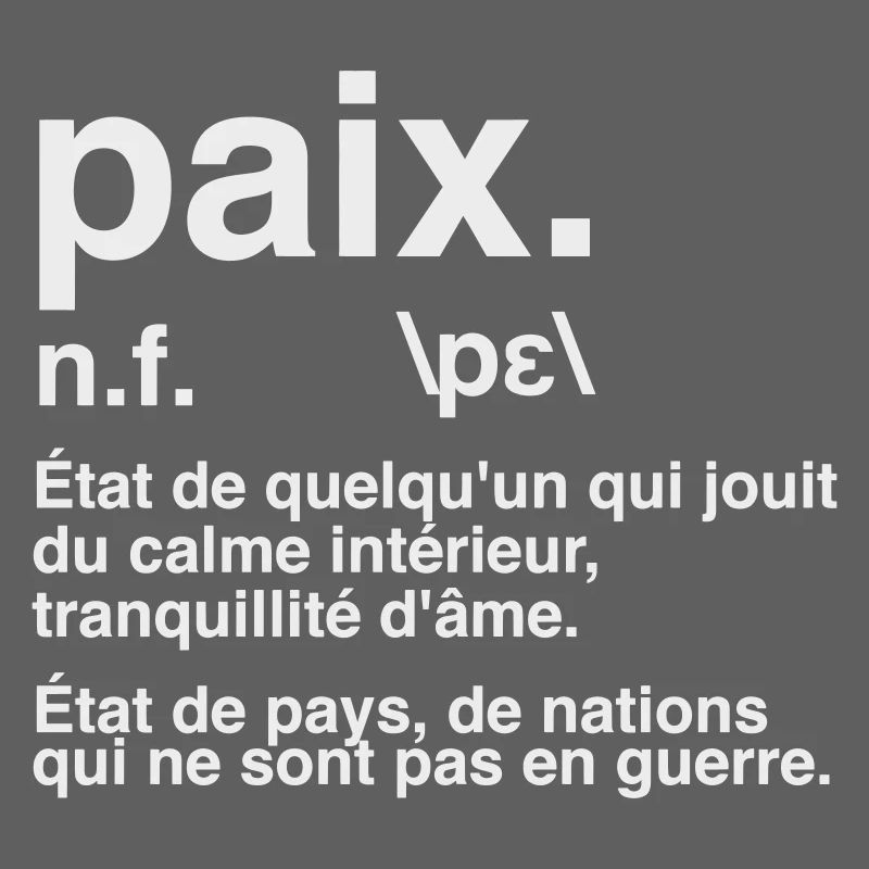 Peace Definition Dictionary Style