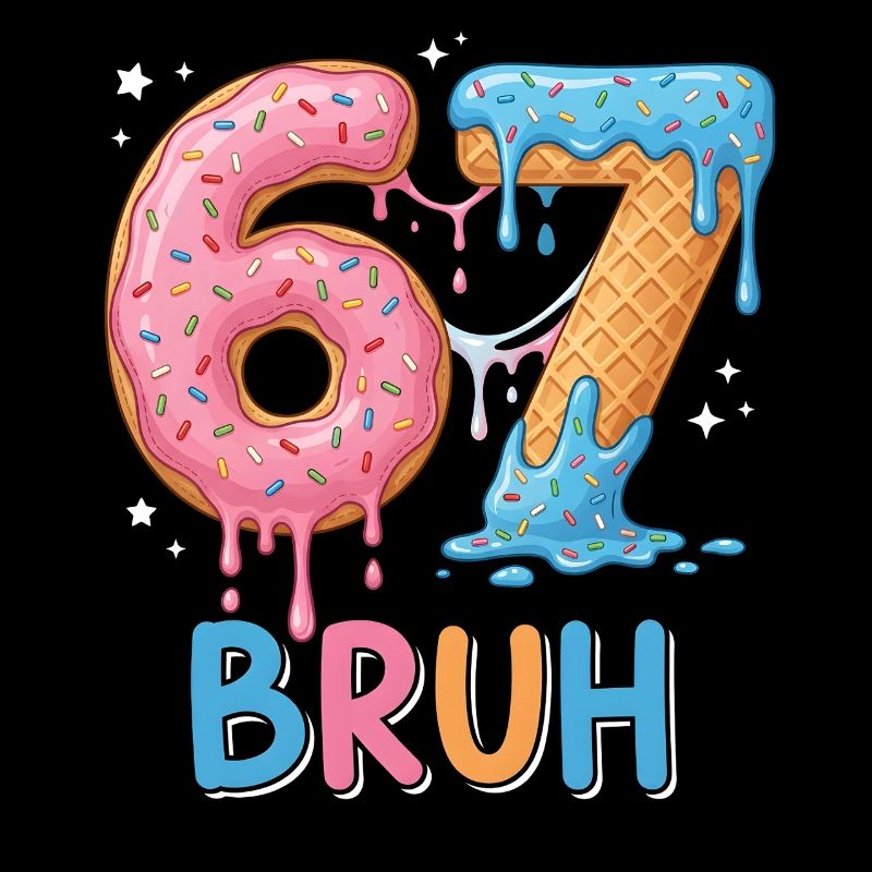 67 Bruh Eis-Donut