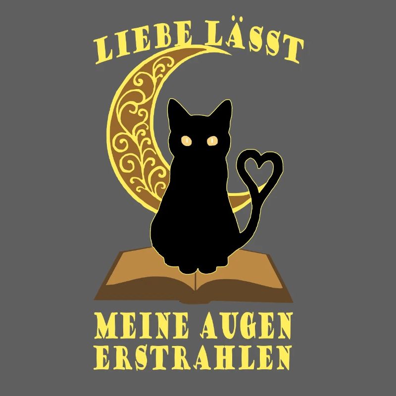 Romantic Moon Book Cat