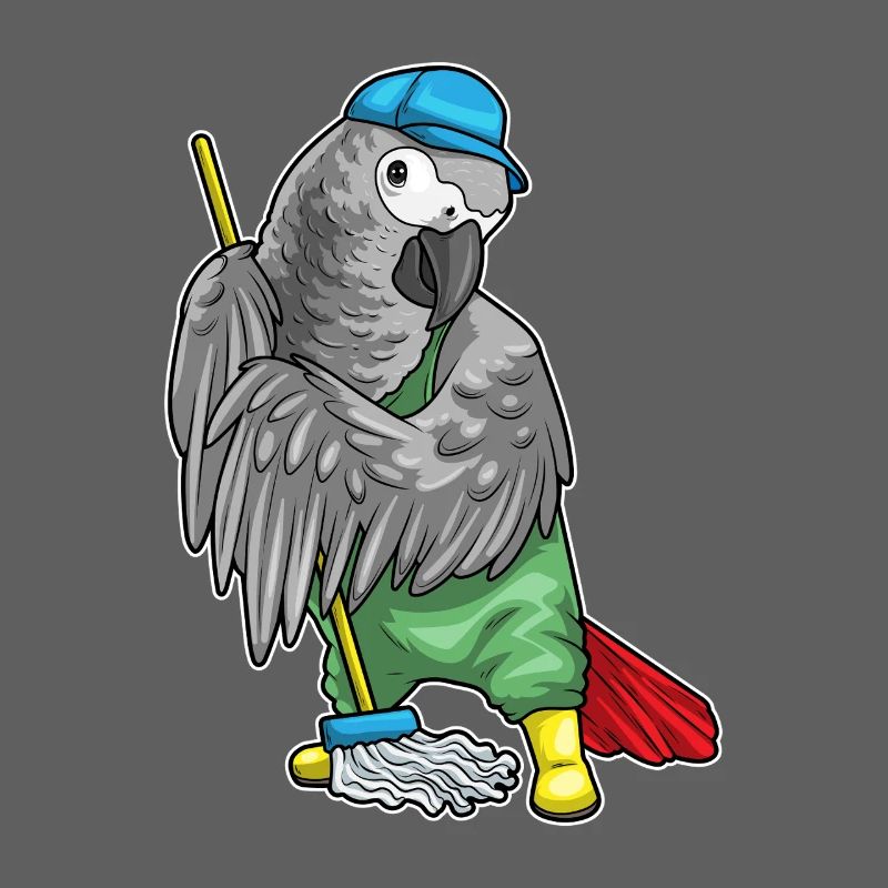 Parrot Cleaner Mop Cleaning