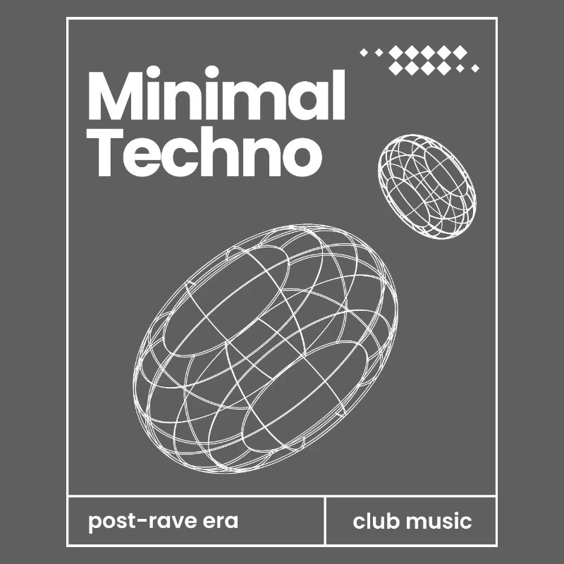 Minimal-Techno-Musik-Sphären-Design