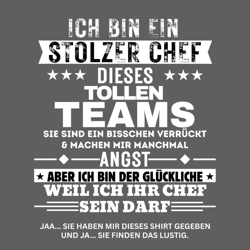 Stolzer Chef dieses tollen Teams