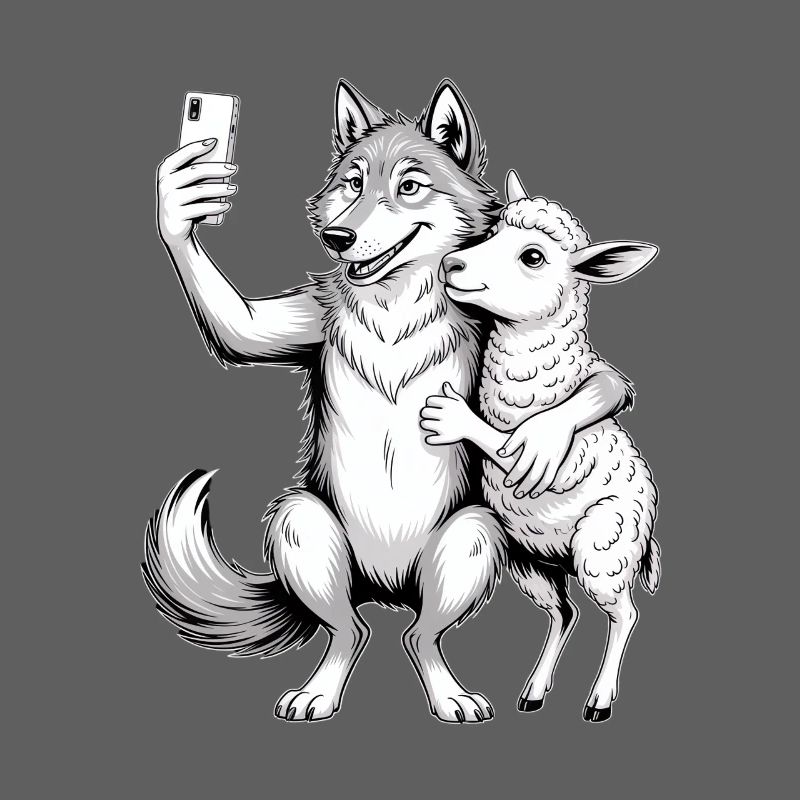 Wolf und Schaf 