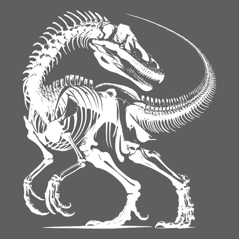 Tattoo Dino Fossil Fever in Comic Style