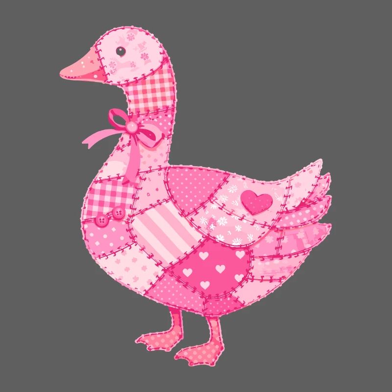 Patchwork Ente Rosa