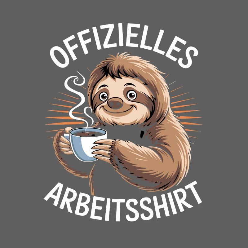 Official Work Shirt Funny Sloth With