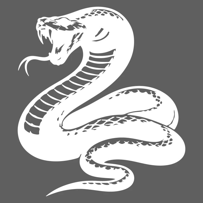 Schlange Python Silhouette