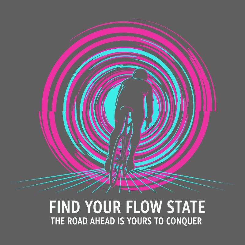 Flow State Radfahrer-Neon-Route