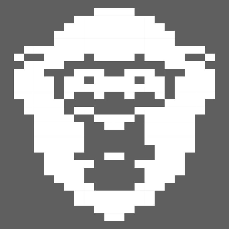 Retro Pixel Chimp Abzeichen