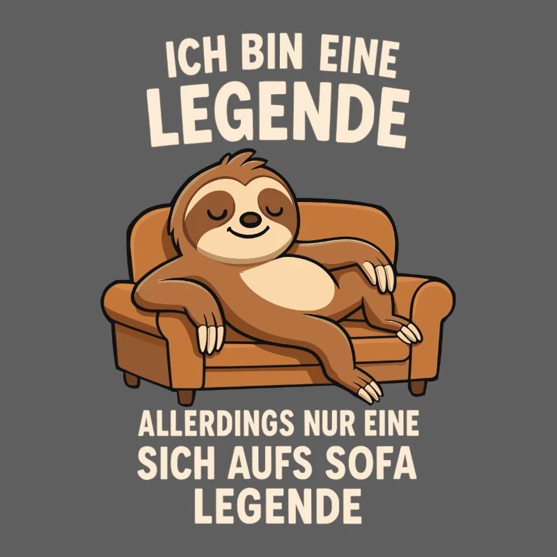 Sloth Sofa Legend Funny Saying