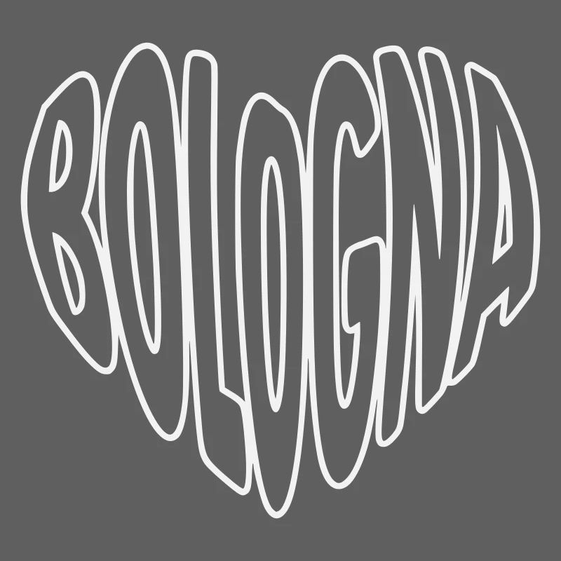 Bologna Herz Schriftzug