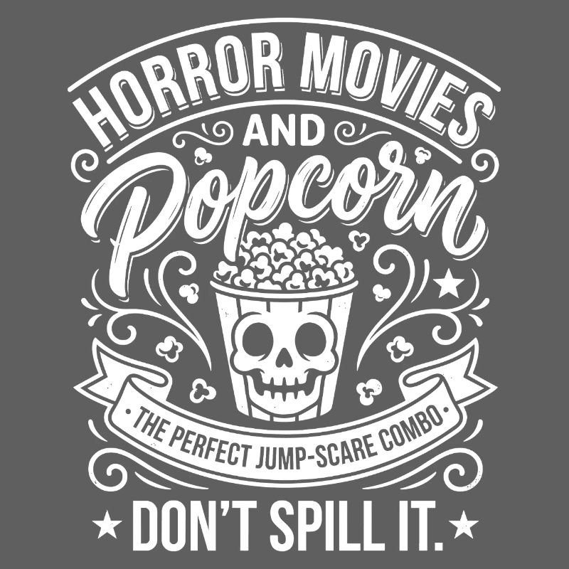 Horrorfilme Popcorn-Skull