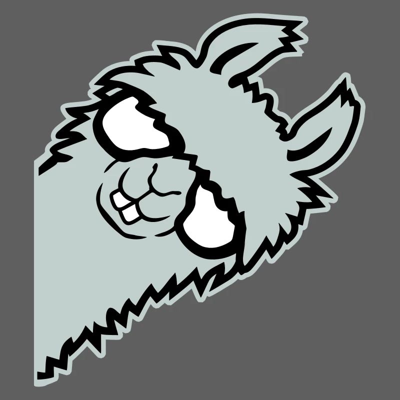 llama lying smug glasses nerd funny animal
