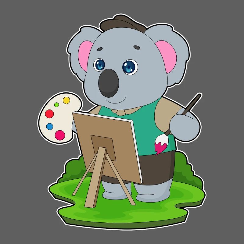 Koala Maler Pinsel Malen