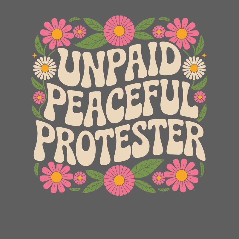 Unpaid Peaceful Protester Activist Saying Demo