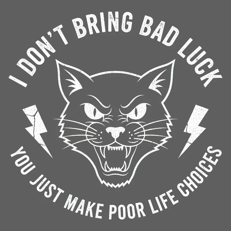 Pech oder Wille Katzen-Spruch