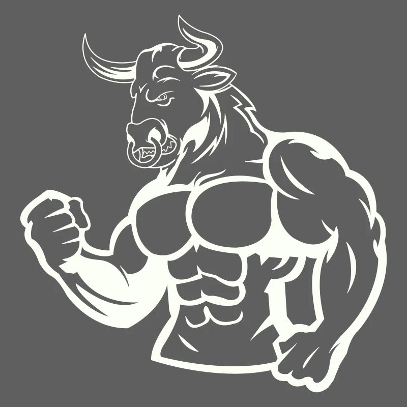 Power bull muscle hero