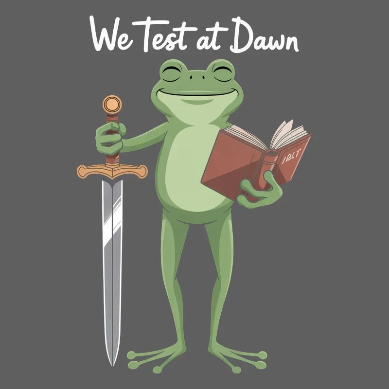 Dawn Test Frog: Schwert und Buch