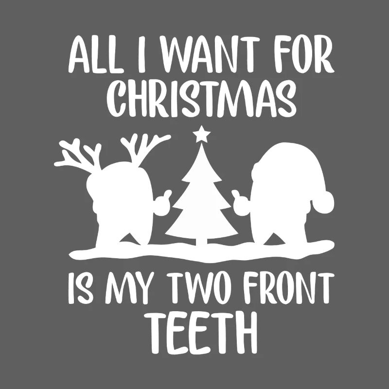 Two Front Teeth Christmas Tee