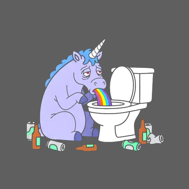 Klo Regenbogen Einhorn