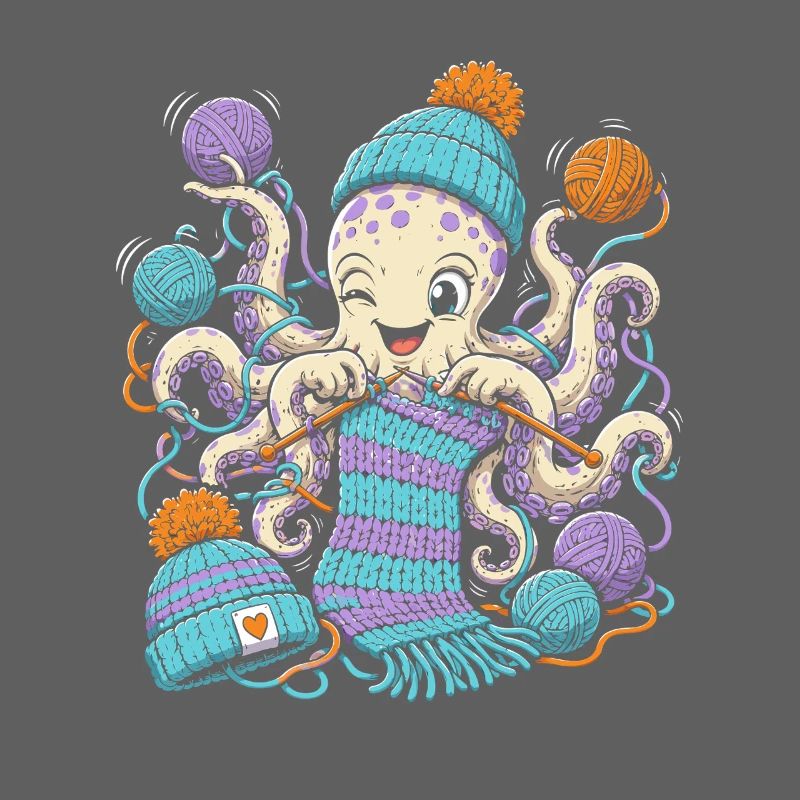 Smart Octopus Knitting Magic