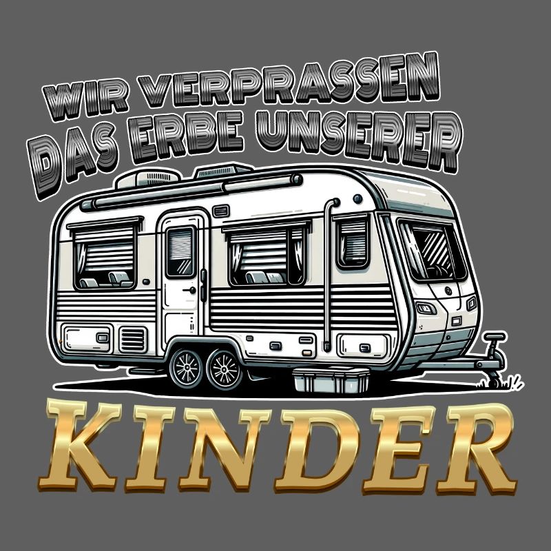 Das Erbe unserer Kinder Lustiger Spruch Wohnwagen