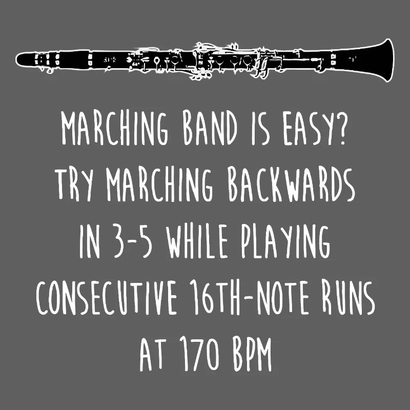 Backward Cadence Marching Tee